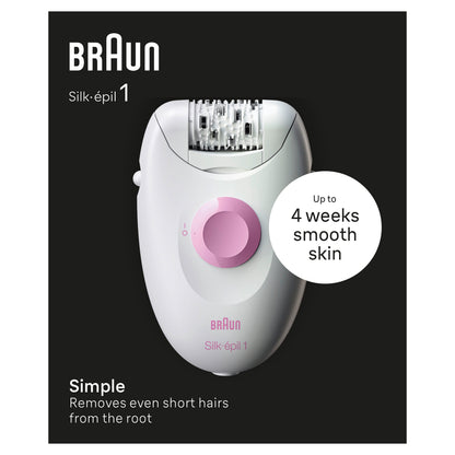 סילק אפיל 1 מכשיר להסרת שיער Braun