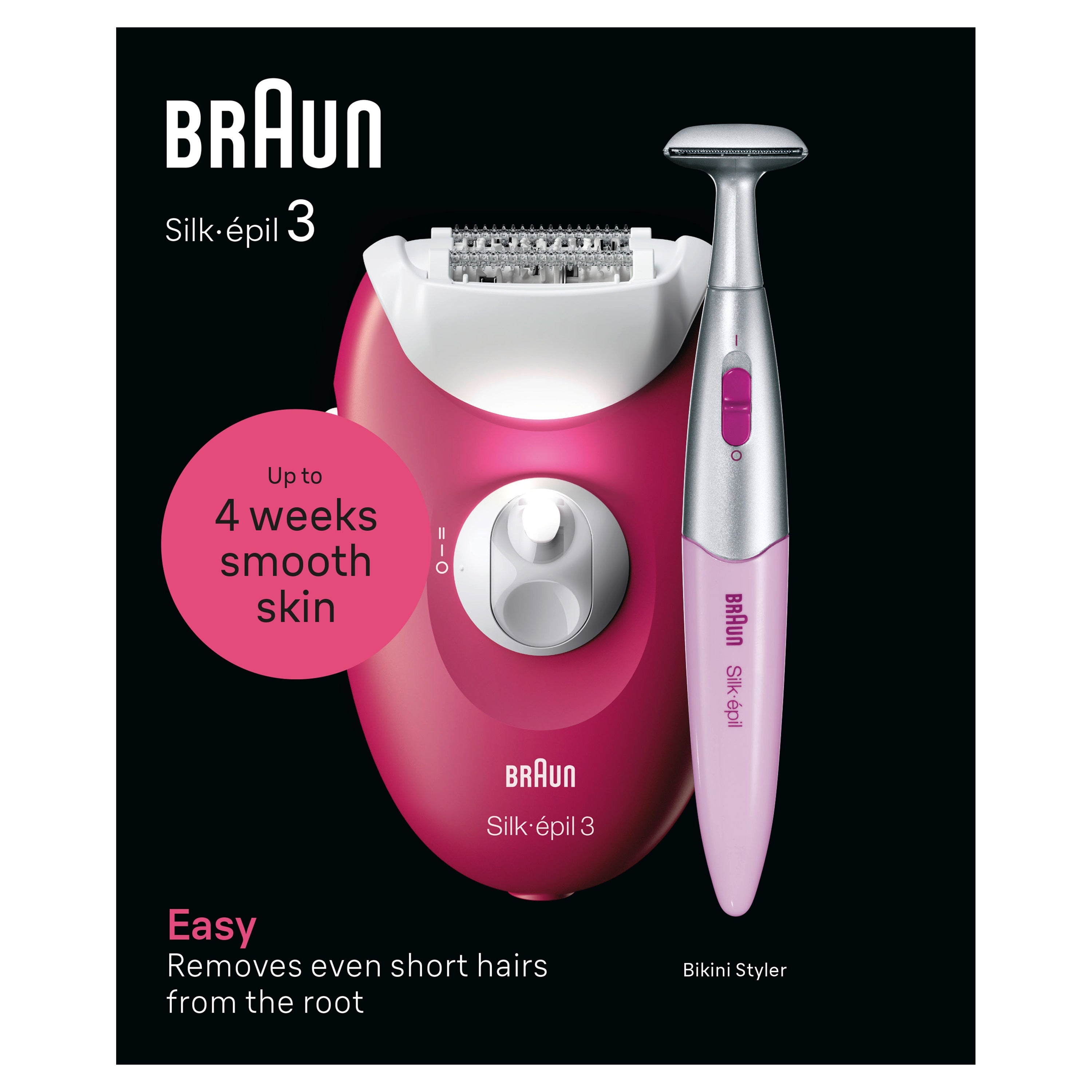 סילק אפיל 3-202מכשיר להסרת שיער Braun