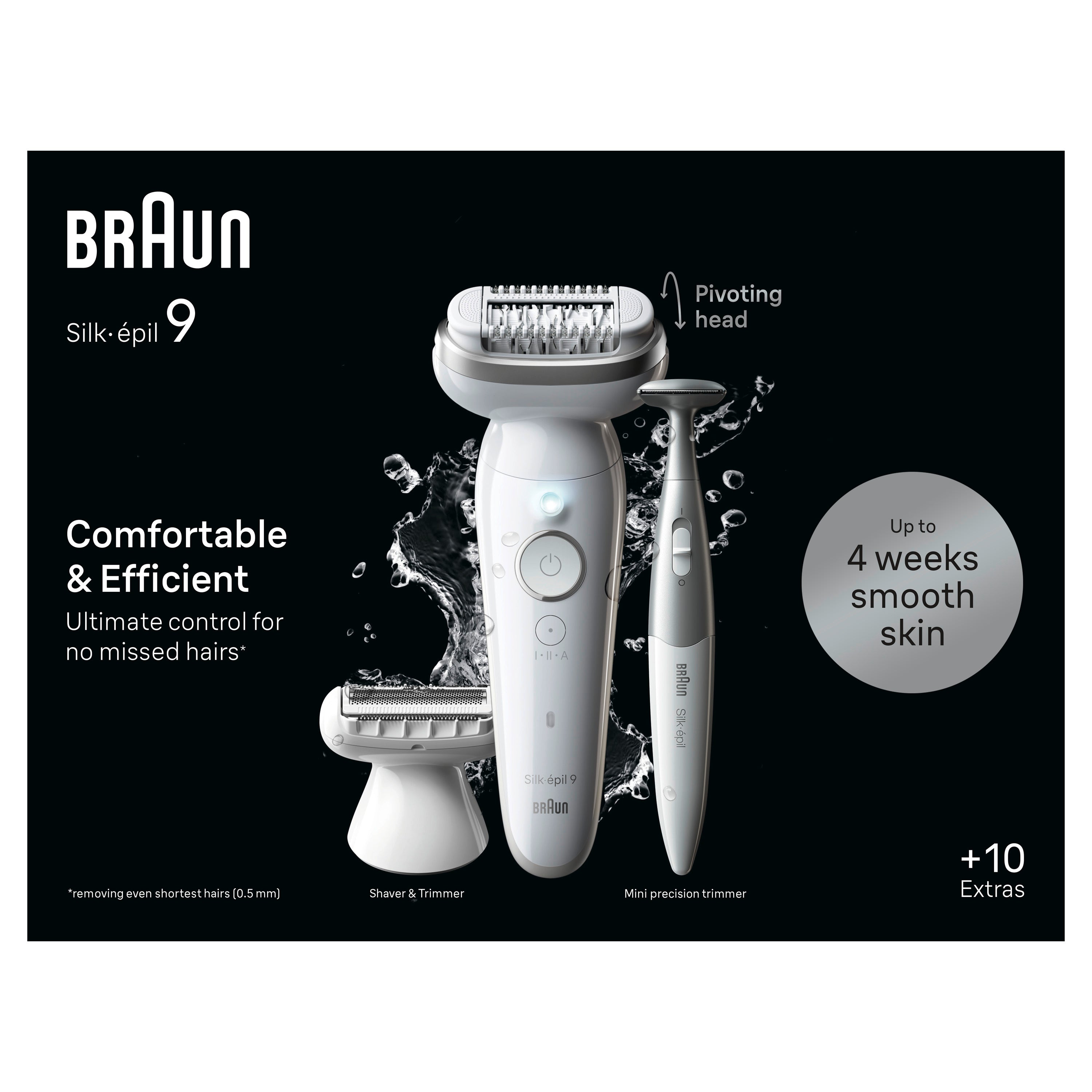 סילק אפיל 9-241 מכשיר להסרת שיער Braun