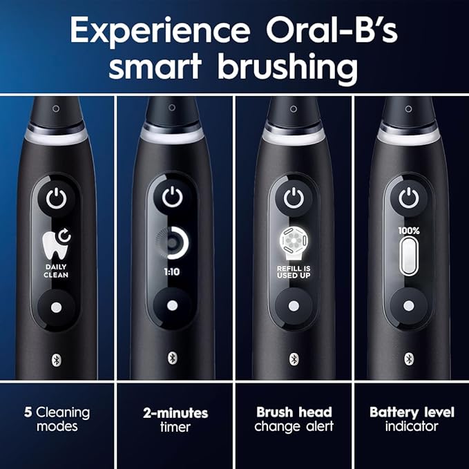 Oral-B iO6 מברשת שיניים חשמלית (שחור)